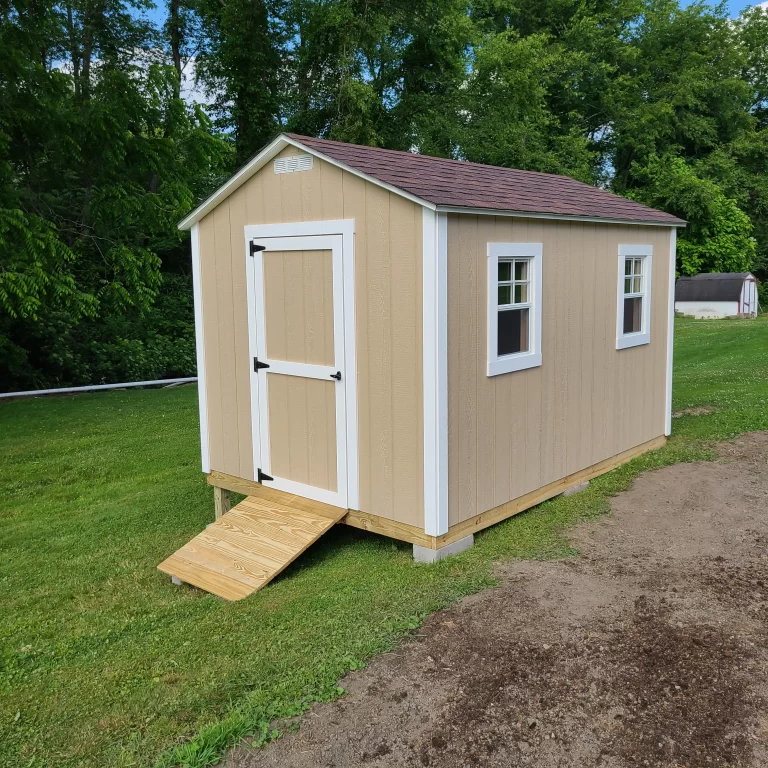 8x12 Shed Single Door